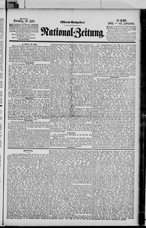 Nationalzeitung on Jul 26, 1892