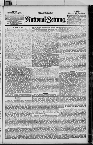 National-Zeitung vom 27.07.1892
