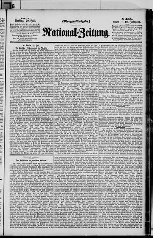Nationalzeitung vom 29.07.1892