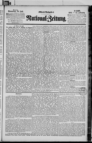 Nationalzeitung on Jul 30, 1892