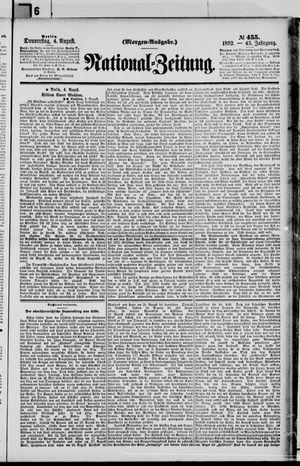 Nationalzeitung vom 04.08.1892