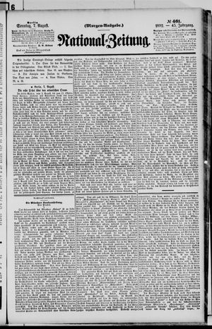 National-Zeitung vom 07.08.1892