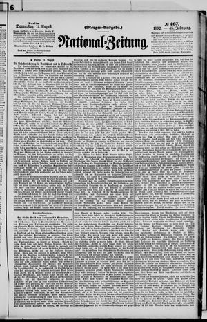National-Zeitung vom 11.08.1892