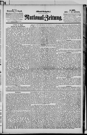 National-Zeitung vom 11.08.1892