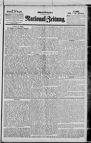 National-Zeitung on Aug 23, 1892