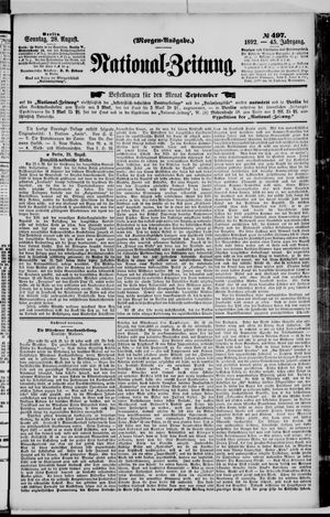 National-Zeitung vom 28.08.1892
