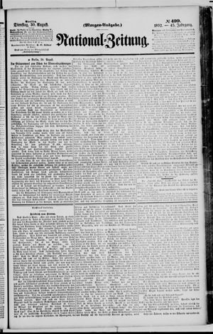 National-Zeitung vom 30.08.1892