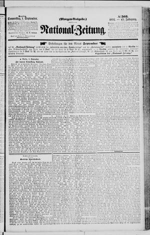 National-Zeitung vom 01.09.1892