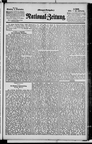 National-Zeitung vom 04.09.1892