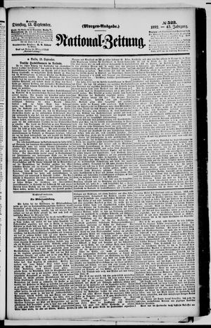 National-Zeitung vom 13.09.1892