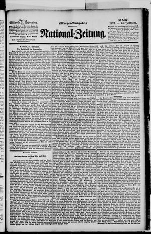 National-Zeitung vom 21.09.1892