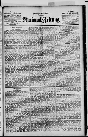 National-Zeitung vom 22.09.1892