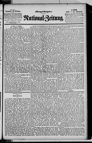 National-Zeitung vom 18.10.1892