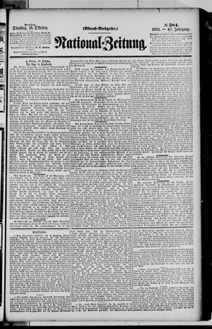 National-Zeitung vom 18.10.1892