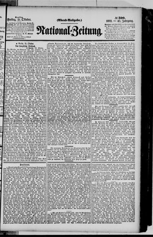 National-Zeitung vom 21.10.1892