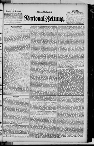 National-Zeitung vom 24.10.1892