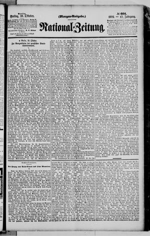 National-Zeitung vom 28.10.1892