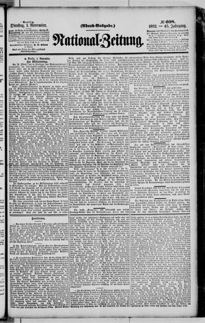 National-Zeitung vom 01.11.1892