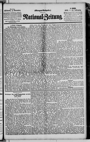 Nationalzeitung vom 02.11.1892