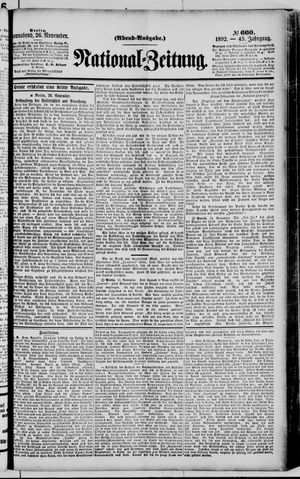 National-Zeitung vom 26.11.1892