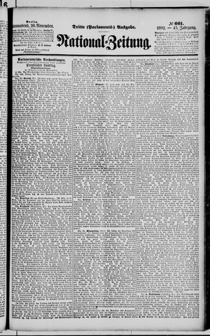 National-Zeitung vom 26.11.1892