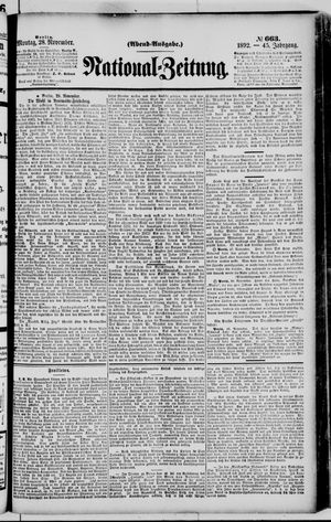 Nationalzeitung vom 28.11.1892