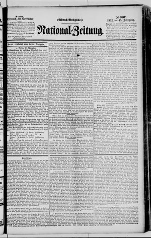 National-Zeitung vom 30.11.1892