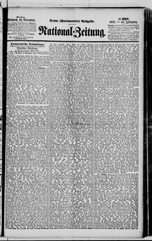 National-Zeitung vom 30.11.1892
