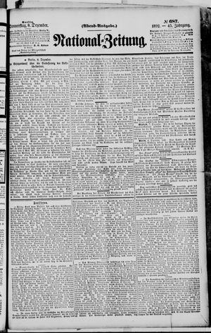 National-Zeitung vom 08.12.1892