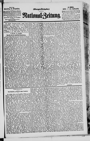 Nationalzeitung vom 11.12.1892