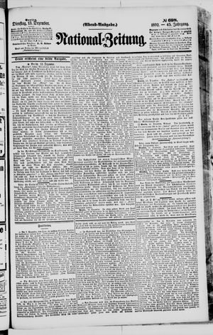 National-Zeitung vom 13.12.1892
