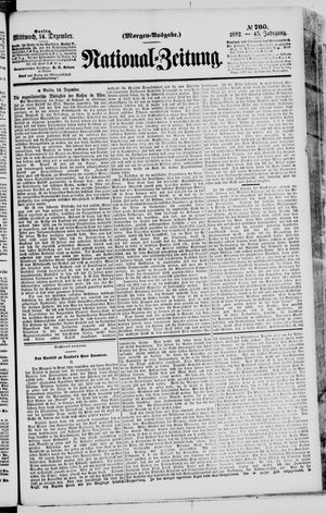National-Zeitung vom 14.12.1892