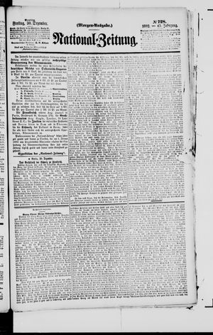 Nationalzeitung vom 30.12.1892