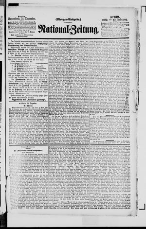 Nationalzeitung vom 31.12.1892