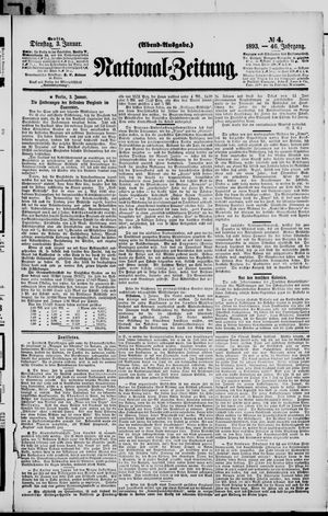 Nationalzeitung vom 03.01.1893