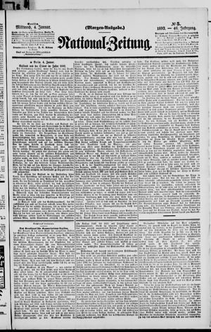 Nationalzeitung vom 04.01.1893