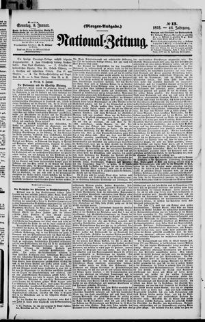 Nationalzeitung vom 08.01.1893