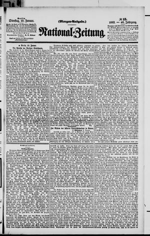 National-Zeitung vom 10.01.1893