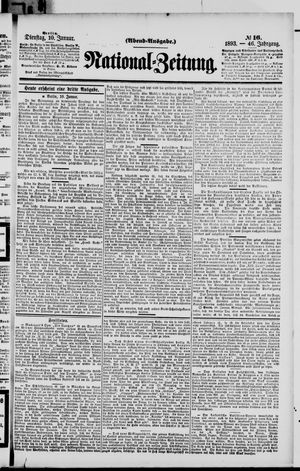National-Zeitung vom 10.01.1893