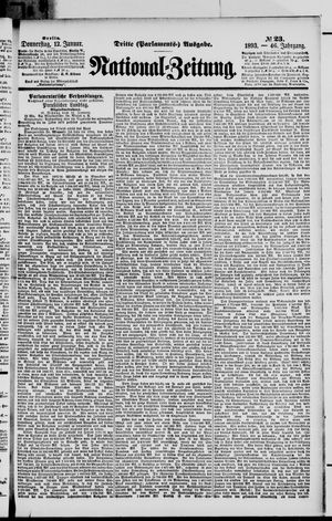 Nationalzeitung vom 12.01.1893