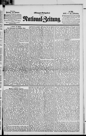 Nationalzeitung vom 13.01.1893