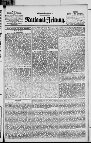 Nationalzeitung vom 13.01.1893