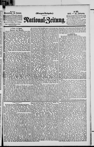 Nationalzeitung vom 14.01.1893