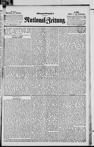 Nationalzeitung vom 15.01.1893