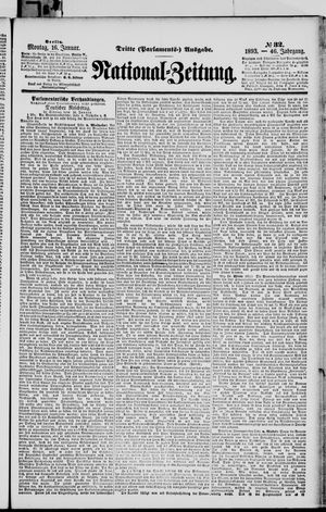 Nationalzeitung on Jan 16, 1893