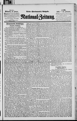 Nationalzeitung on Jan 18, 1893