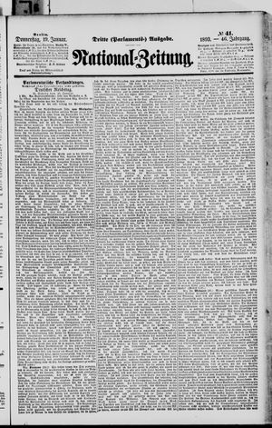 Nationalzeitung vom 19.01.1893