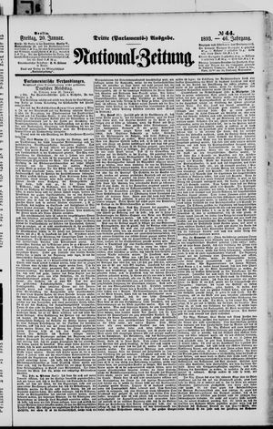 Nationalzeitung vom 20.01.1893