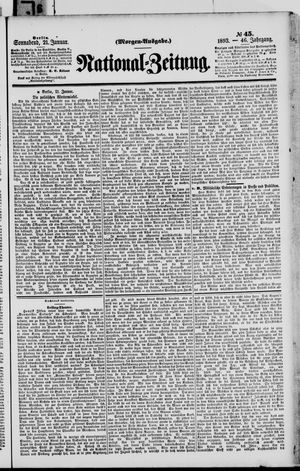 Nationalzeitung vom 21.01.1893