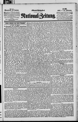 Nationalzeitung on Jan 21, 1893